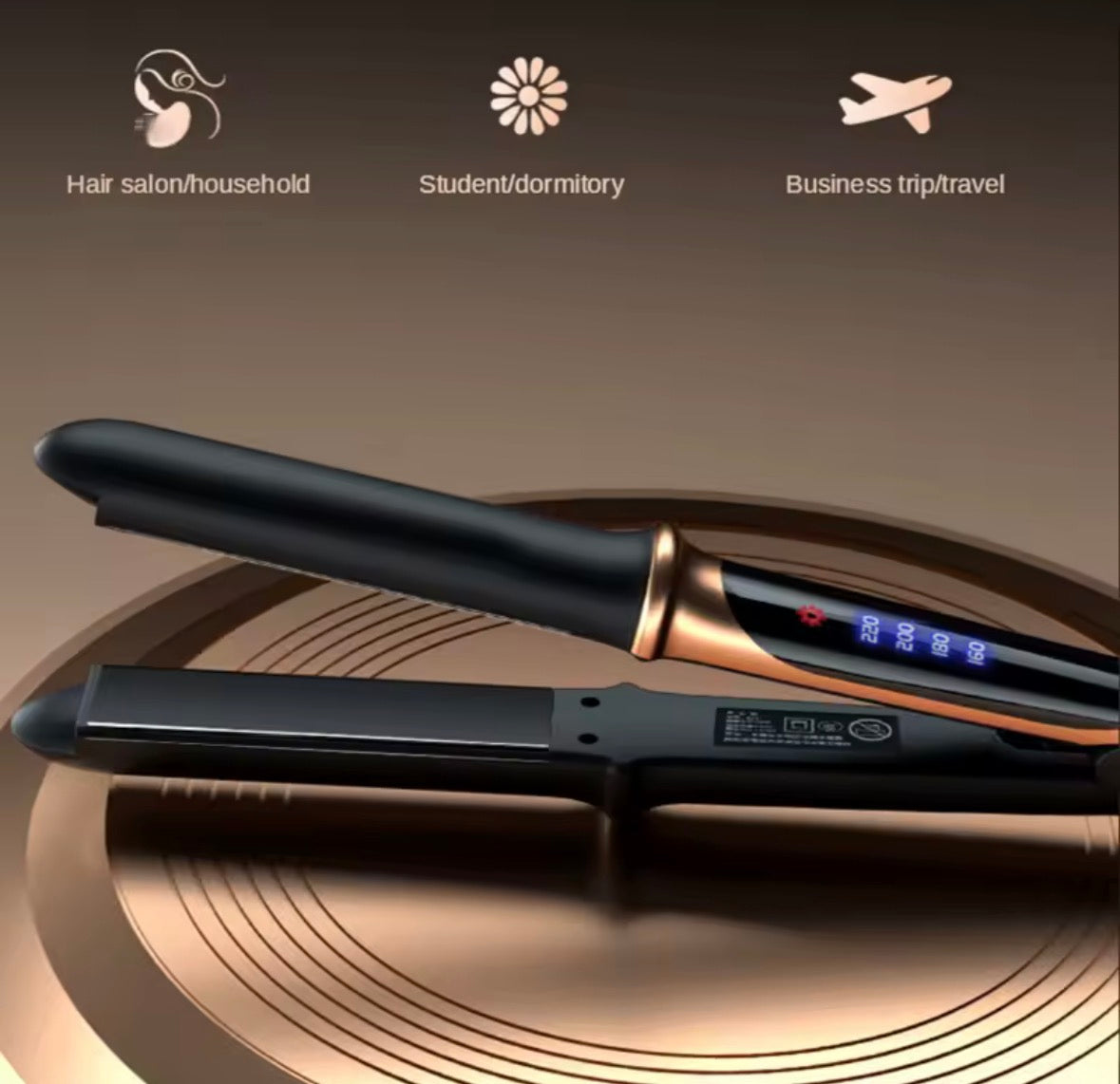 Professional Hair Straightener with 4 Temperature Settings – Fast Heat in 10 Seconds